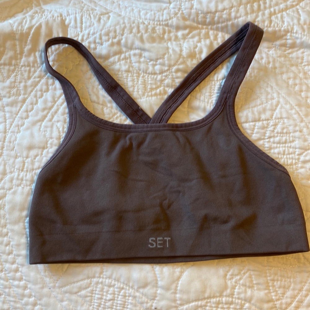 Set active brown sports bra